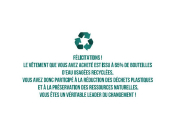 Blouse IRIS R-Polycoton manches courtes 65% Polyester recyclé