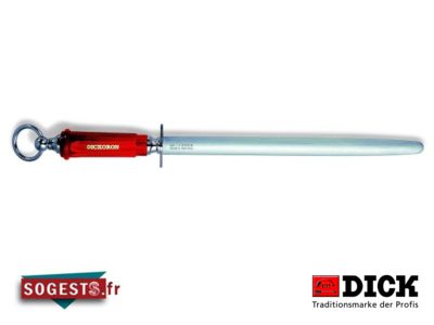 Fusil de boucher DICK DICKORON mèche ovale 30 cm manche rouge