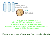 Tunique GRETA écoresponsable 65% polyester recyclé/ 35% Lyocell, manches longues relevables