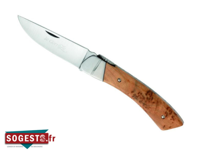 Couteau « LE CORREZE », lame acier inox Z100, manche 12 cm genévrier