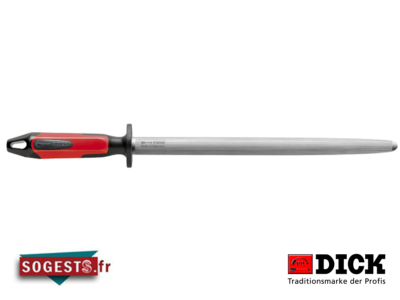 Fusil de boucher DICK REGULARCUT mèche ovale 30 cm manche 2K bi-matière noir / rouge