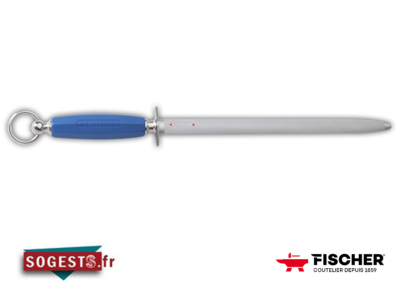Fusil de boucher FISCHER mèche ovale 30 cm manche plastique soft bleu