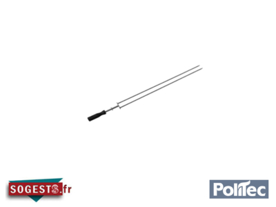 Broche rotative double à saucisse et chorizo pour barbecues portugais