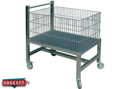 Chariot porte-viande inox