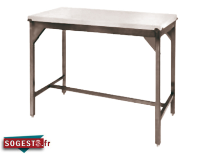 Table d'affalage centrale inox AISI 304