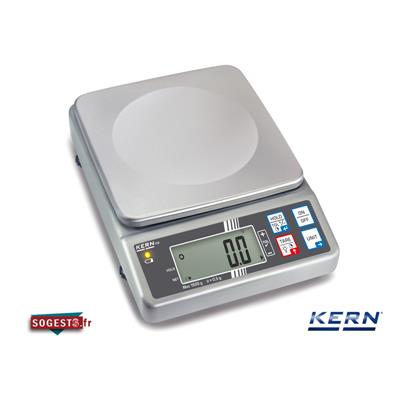 Balance en inox avec protection élevée contre l'humidité - portée 6 kg