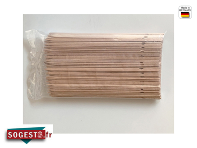 Pique à brochette plate bois de hêtre (le 1000) longueur au choix
