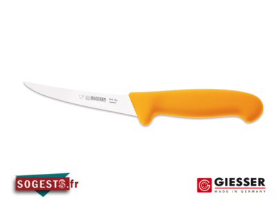 Couteau à désosser GIESSER-MESSER lame courbée rigide 13, 15 ou 17 cm