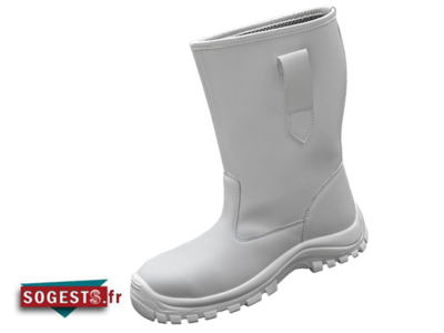 demi botte ANTARTIC avec sécurité blanche Microtec S2 