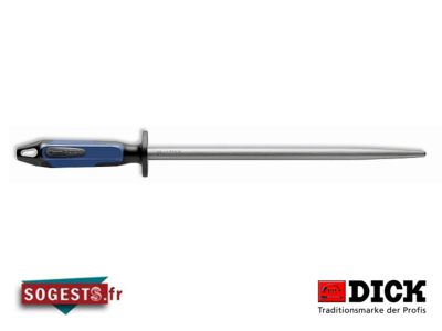Fusil de boucher DICK "FINECUT" mèche ronde 30cm manche 2K noir/bleu