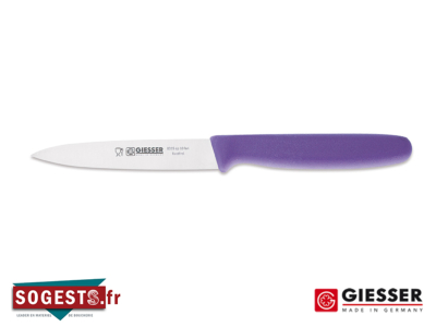Couteau à légumes GIESSER MESSER lame 10 cm manche violet