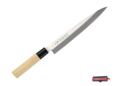 Couteau à fileter Japonais SASHIMI lame 21 cm Inox