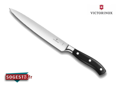 Couteau à découper / tranchelard Victorinox forgé lame 20 cm, manche polyoxyméthylène (POM)