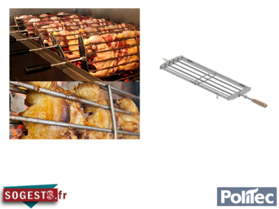 Grille rotative à poulets pour barbecues portugais