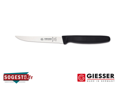 Couteau à steak GIESSER MESSER lame dentée 11 cm manche noir