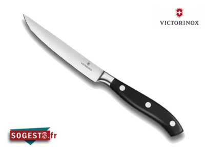 Couteau à steak Victorinox forgé lame 12 cm lisse, manche polyoxyméthylène (POM)