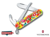 Couteau Suisse VICTORINOX "MY FIRST VICTORINOX" modèle Perroquet + scie