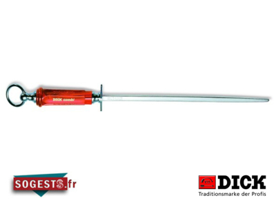 Fusil de boucher DICK COMBI SAPHIR mèche carrée 30 cm manche rouge