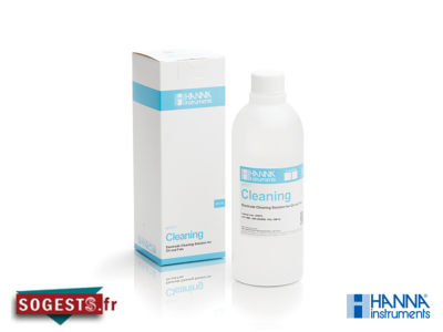 Solution de nettoyage pour électrode, huiles et graisses, bouteille 500 mL