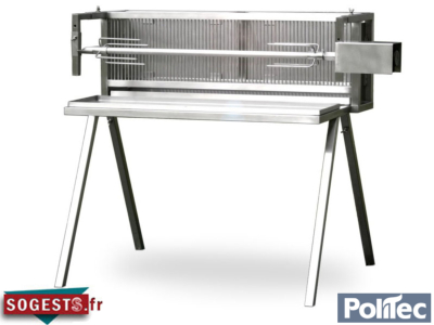 Tournebroche simple bois L1000