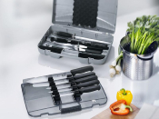 Valise cuisinier VICTORINOX équipée de 14 pièces manches noirs