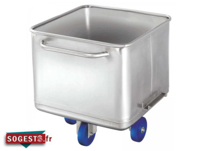Bac Européen 200 litres acier inoxydable