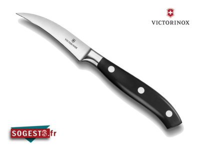 Couteau bec oiseau Victorinox Forgé lame courbée 8 cm manche POM