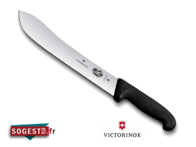 Couteau de boucher à dépouiller VICTORINOX lame pointe large 25 ou 36 cm, manche noir