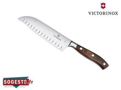 Couteau SANTOKU VICTORINOX forgé 17 cm ERABLE GRAND MAITRE ROSEWOOD