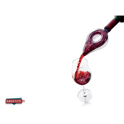 Aérateur Verseur Vin Noir Translucide