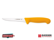 Couteau à désosser GIESSER-MESSER lame droite effilée rigide 13 ou 16 cm