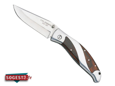Couteau HERBERTZ métal / pacca 11 cm en coffret bois
