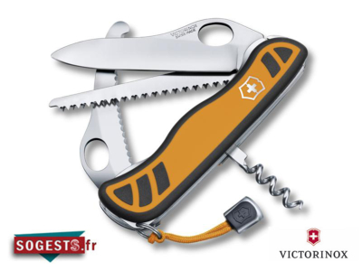 Couteau Suisse VICTORINOX HUNTER XT manche bi-matière 111 mm orange