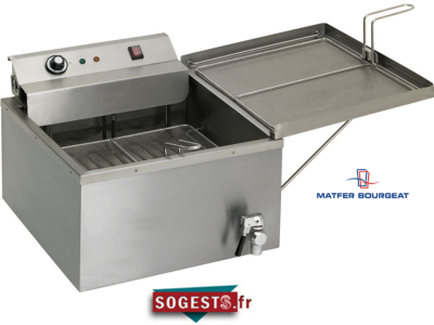 Friteuse électrique à beignets cuve emboutie