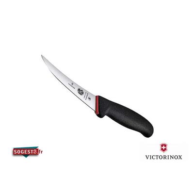 Couteau à Désosser VICTORINOX DUAL GRIP lame semi-flexible 12 ou 15 cm manche noir/rouge