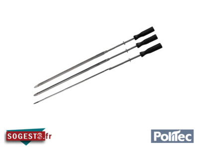 Broche rotative simple fine, medium ou large pour barbecues portugais