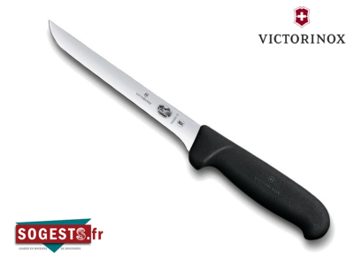 Couteau à désosser VICTORINOX lame droite rigide 12 ou 15 cm manche noir