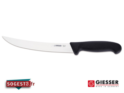 Couteau à parer GIESSER-MESSER lame courbée rigide 20, 22 ou 25 cm