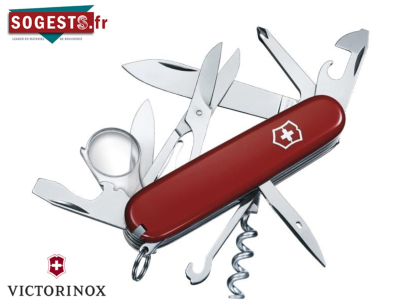 Couteau Suisse VICTORINOX EXPLORER rouge Manche 91 mm. 17 FONCTIONS (12 PIECES).