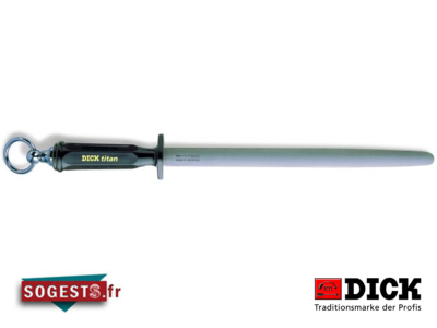 Fusil de boucher DICK "TITAN" mèche ovale 30 cm manche noir