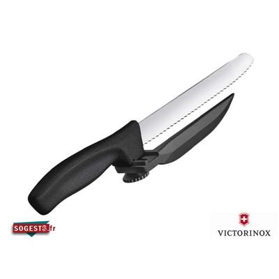 Couteau DUX VICTORINOX lame 21 cm avec Dispositif de Réglage pour Tranches