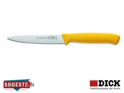 Couteau de cuisine PRODYNAMIC DICK lame 8 cm manche jaune