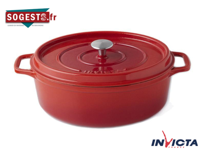 Cocotte ovale INVICTA Ø31CM rubis