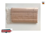 Pique à brochette plate bois de hêtre (le 1000) longueur au choix