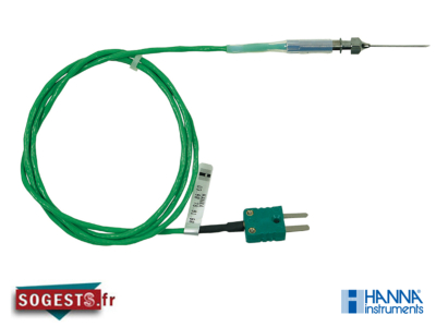 Sonde aiguille de pénétration, thermocouple type K pour HI935001-03