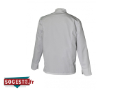 Veste de cuisine MARC ML Polyester coton biais contrastés manches longues