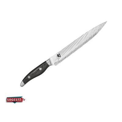 Couteau à trancher KAI SHUN NAGARE lame 23 cm DAMAS Inox