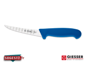 Couteau à désosser GIESSER-MESSER lame courbée alvéolée semi-flexible 13 ou 15 cm