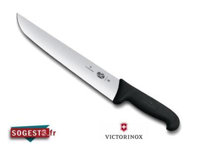 Couteau à parer VICTORINOX lame droite large longueur au choix, manche noir