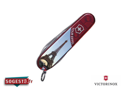 Couteau Suisse VICTORINOX SPARTAN manche 91 mm ruby tour Eiffel